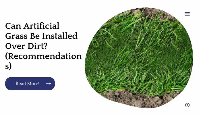 Can Artificial Grass Be Installed Over Dirt? (Recommendations)