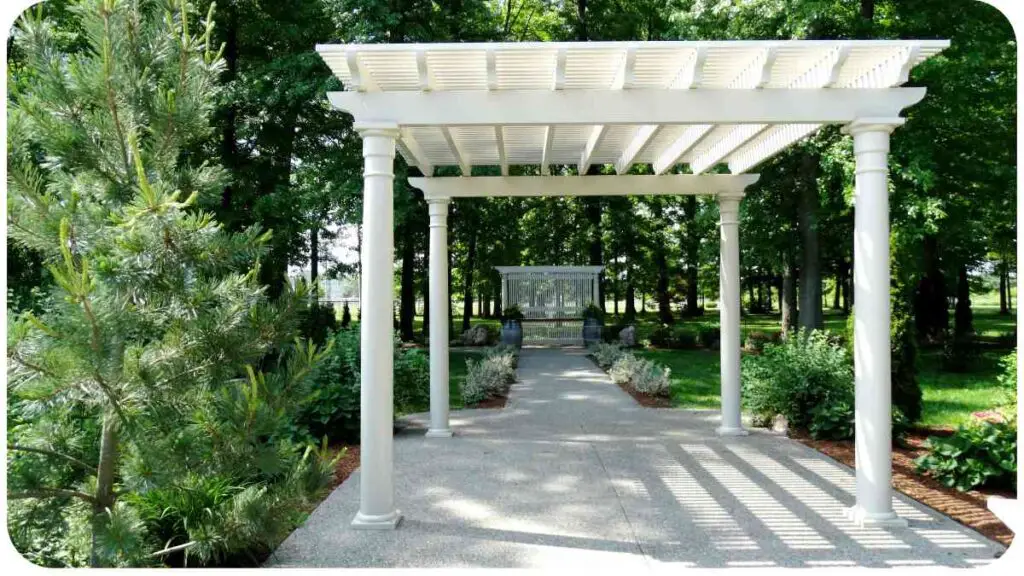 a gazebo in the middle of a park